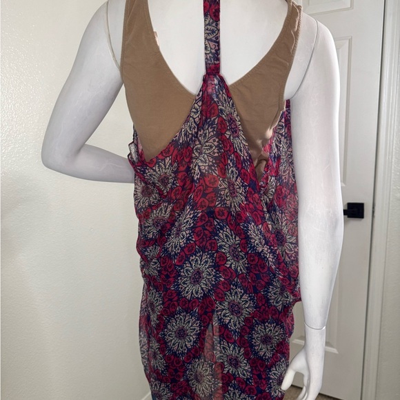 Chatties Women's Sheer Open Front Lightweight Sleeveless Duster kimono.  #255 - Picture 6 of 8